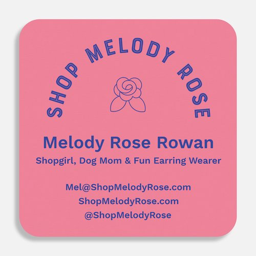 Shop Melody Rose Business Card Front